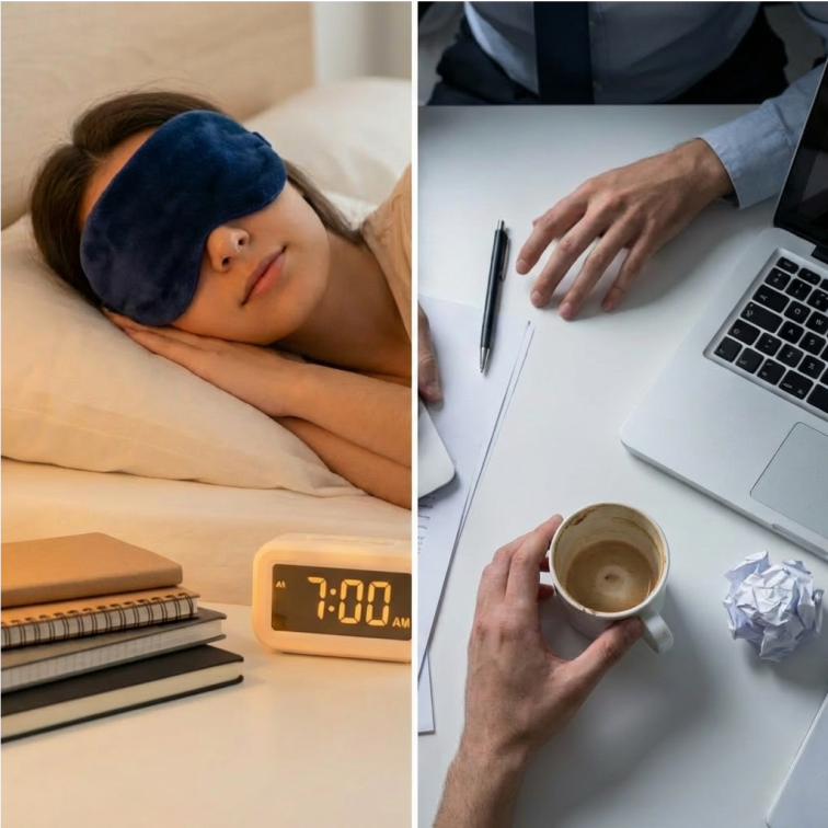 Sommeil et productivité : pourquoi un masque de sommeil est plus efficace que le café